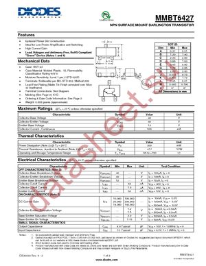 MMBT6427-7-F datasheet  